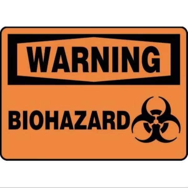Accuform WARNING SAFETY SIGN BIOHAZARD 10 X FRMBHZ300XL FRMBHZ300XL - main